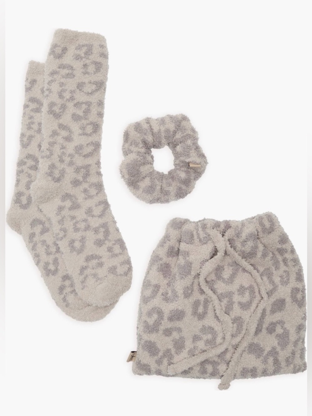 Barefoot Dreams Women’s set CozyChic® Leopard Print Scrunchie & Socks Gift